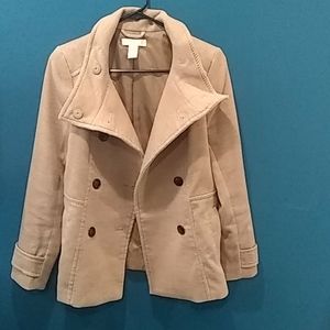 H&M size 2 tan like new ladies coat
